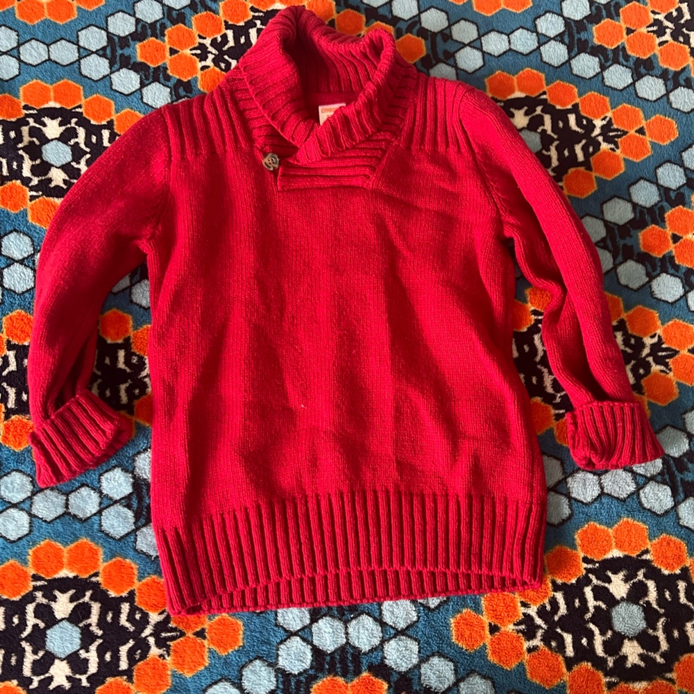 Gymboree Boys Red Sweater cotton